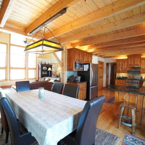 Gather around the dining table for a meal, a game, or good conversation.