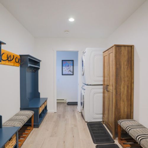 In case your day of skiing or hiking has your clothes in need of cleaning, we have a washer and dryer on-site, and we even provide detergent!