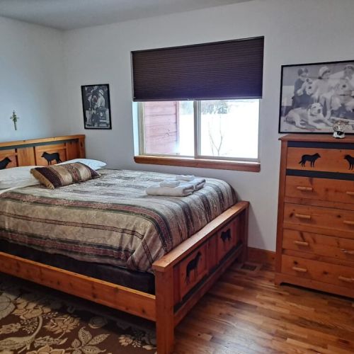 Bedroom #3 features a twin-over-twin bunk and a queen bed.