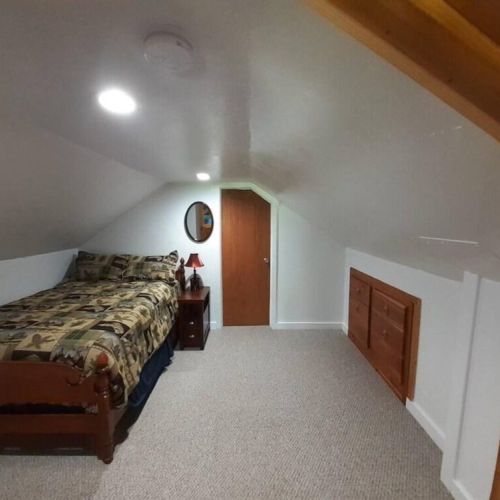 Bedroom #4 features a double bed.