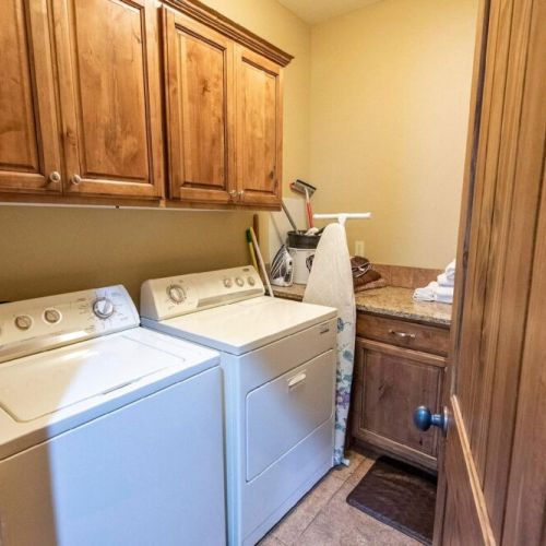 In case your day of skiing or hiking as your clothes in need of cleaning, we have a washer and dryer on-site, and we even provide detergent!