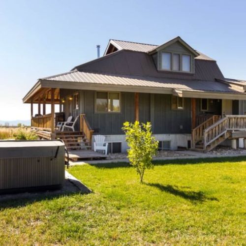 Luxuriate in the hot tub after a day of adventure in Teton Valley.