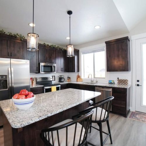 From the modern appliances to the wide array of cookware, this kitchen has everything you'll need to whip up meals for the whole group.