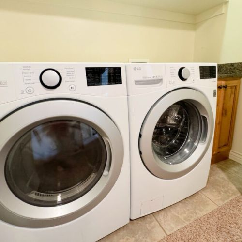 In case your day of skiing or hiking means your clothes are in need of cleaning, we have a washer and dryer on-site, and we even provide detergent!