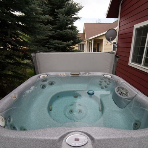 Enjoy the hot tub on the back deck after a long day of skiing, hiking, or biking.