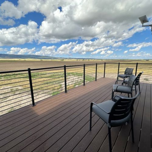 Head out to the back deck to relax and take in the gorgeous scenery.